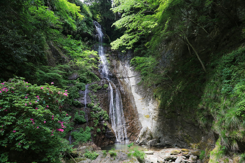 閑定の滝（徳島県美馬市）