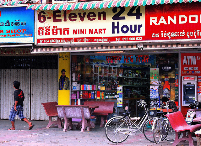 カンボジアの店